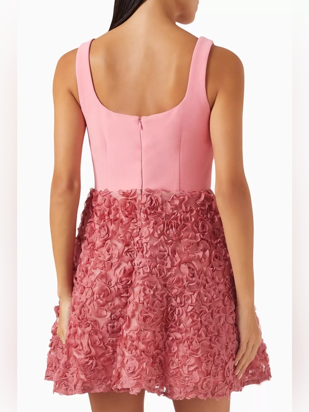 NWT Elliatt Admiration Dress Pink Floral Textured A-Line Skirt Mini S - Picture 4 of 9
